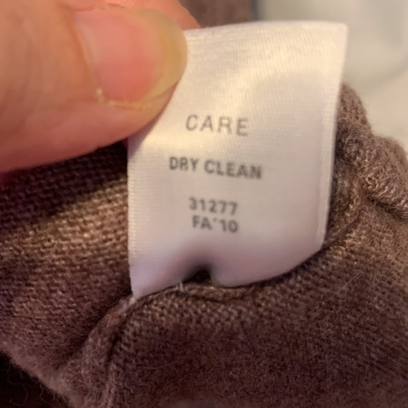 Wallace chocolate Brown shirt sweater tunic lambs wool cashmere rabbit xs - Picture 7 of 8